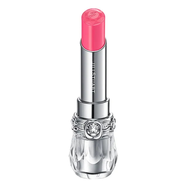 JILL STUART Lip Blossom Glow | Long-Lasting Glossy Lipstick with Hydrating Oils & Floral Design
