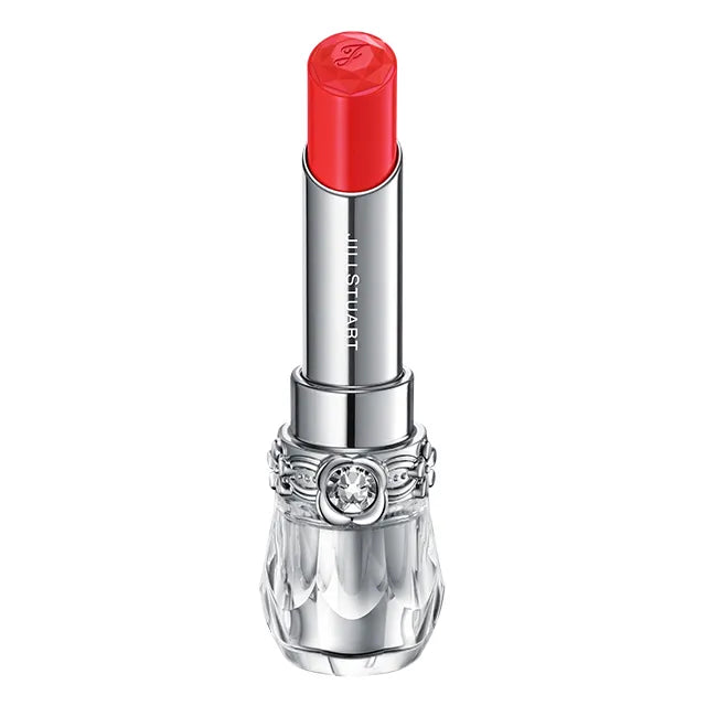JILL STUART Lip Blossom Glow | Long-Lasting Glossy Lipstick with Hydrating Oils & Floral Design