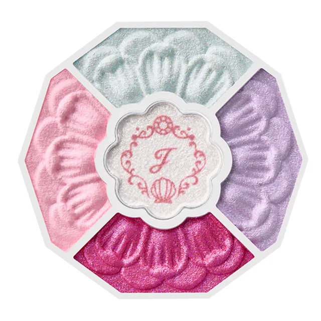 JILL STUART Bloom Couture Eyes Jewelled Bouquet “Crystal Lagoon Palace” | Limited Edition 5-Color Eyeshadow Palette | 15 Mermaid Opal / 16 Sun-Kissed Sunstone