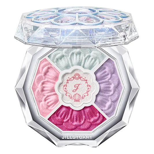 JILL STUART Bloom Couture Eyes Jewelled Bouquet “Crystal Lagoon Palace” | Limited Edition 5-Color Eyeshadow Palette | 15 Mermaid Opal / 16 Sun-Kissed Sunstone