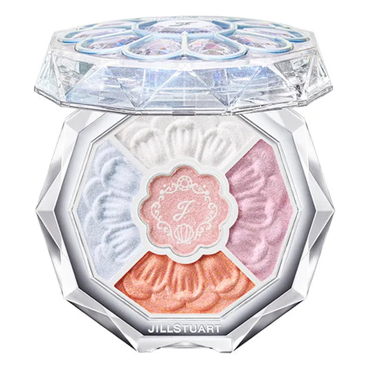 JILL STUART Bloom Couture Eyes Jewelled Bouquet “Crystal Lagoon Palace” | Limited Edition 5-Color Eyeshadow Palette | 15 Mermaid Opal / 16 Sun-Kissed Sunstone