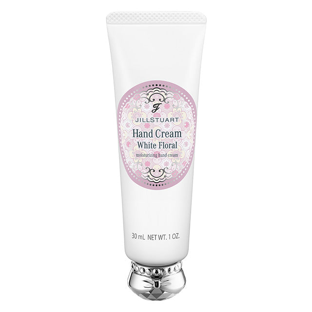 JILL STUART White Floral Hand Cream | Nourishing Moisturizer with Shea Butter & Hyaluronic Acid