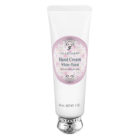 JILL STUART White Floral Hand Cream | Nourishing Moisturizer with Shea Butter & Hyaluronic Acid