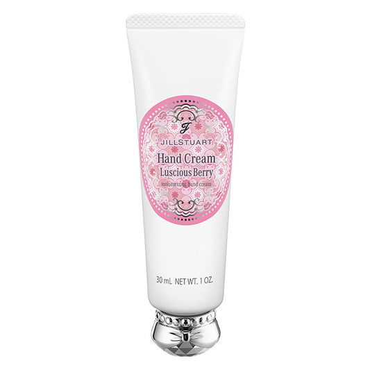 JILL STUART Luscious Berry Hand Cream | Brightening Moisturizer with White Strawberry & Cassis Extract