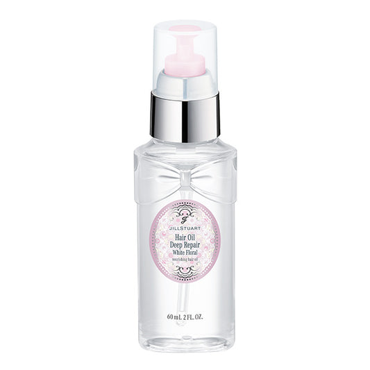 JILL STUART White Floral Hair Oil Deep Repair | Intensive Damage Care & Shine Enhancer with UV Protection