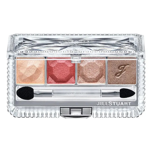 JILL STUART Eternal Couture Eyes Shimmer | 4-Color Pearl Glow Eyeshadow Palette – 09 Sign of Blush