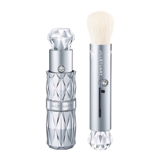 JILL STUART Cheek Color Brush | Adjustable 2-Way Crystal Design Makeup Essential