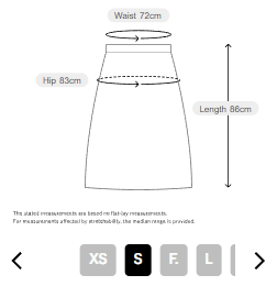 DISCOAT Rib Knit Narrow Skirt  Stretchy Slim Silhouette Skirt with Back Slit (WEB Limited)