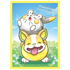 Pokémon TCG Deck Shield Sleeves – Togedemaru & Yamper | 64-Pack Protective Card Sleeves
