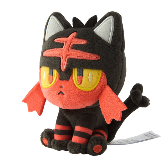 Pokémon Fit Plush - Litten (ニャビー) Alolan Starter Collectible