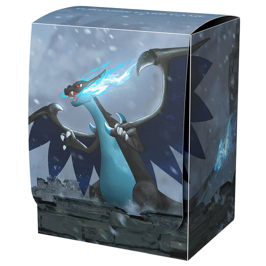 Pokémon TCG Deck Case – Mega Charizard X Castle | Compact & Durable