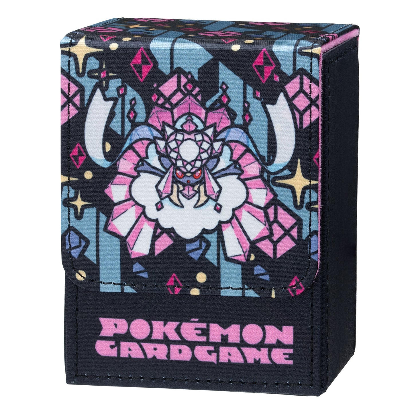 Pokémon TCG Flip Deck Case – Mega Diancie | Glossy Black Design