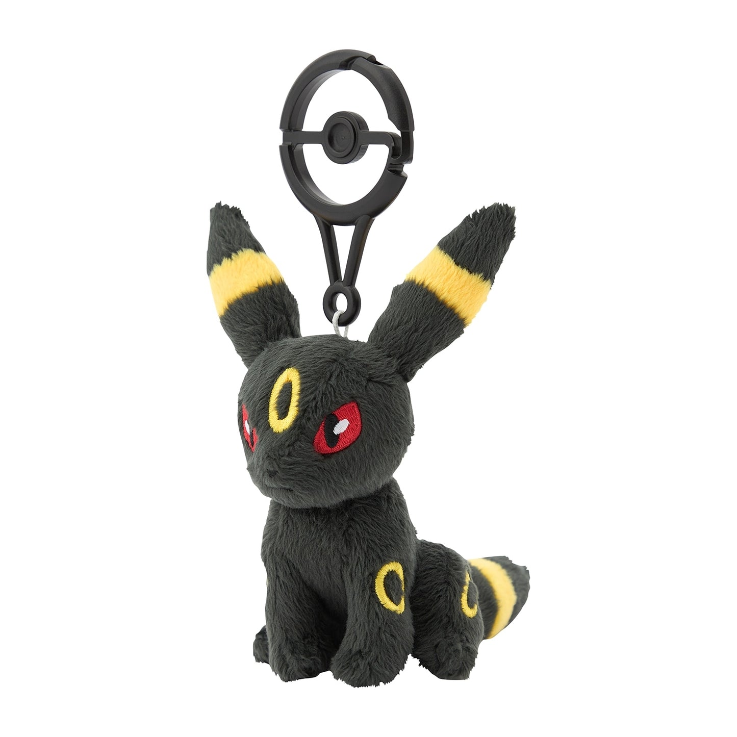 Pokémon Umbreon Mascot Plush with Poké Ball Carabiner – Clip-On Companion