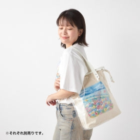 Pokémon Tote Bag “Invisible to Me” Mew | Transparent Design with Drawstring Inner Pouch | Limited 2025 Release