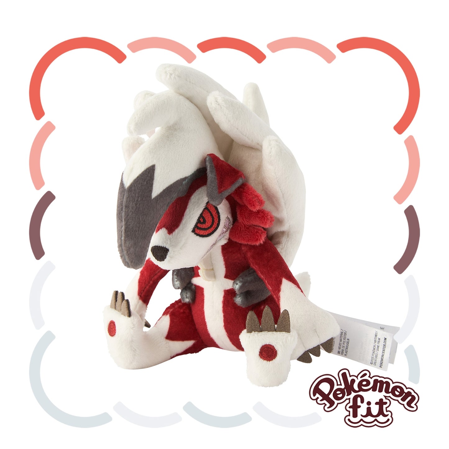 Pokémon Fit Plush - Midnight Form Lycanroc (ルガルガン) Palm-Sized Moonlight Warrior