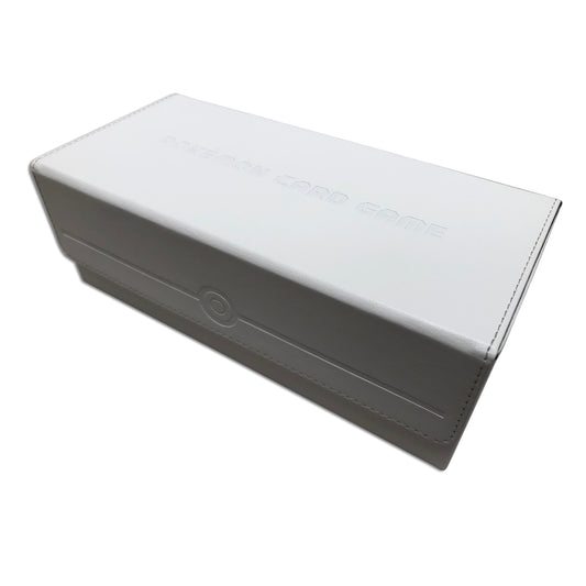 Pokémon TCG High-Class Long Card Storage Box “White” | Premium Leather-Style Finish | Holds 750+ Cards