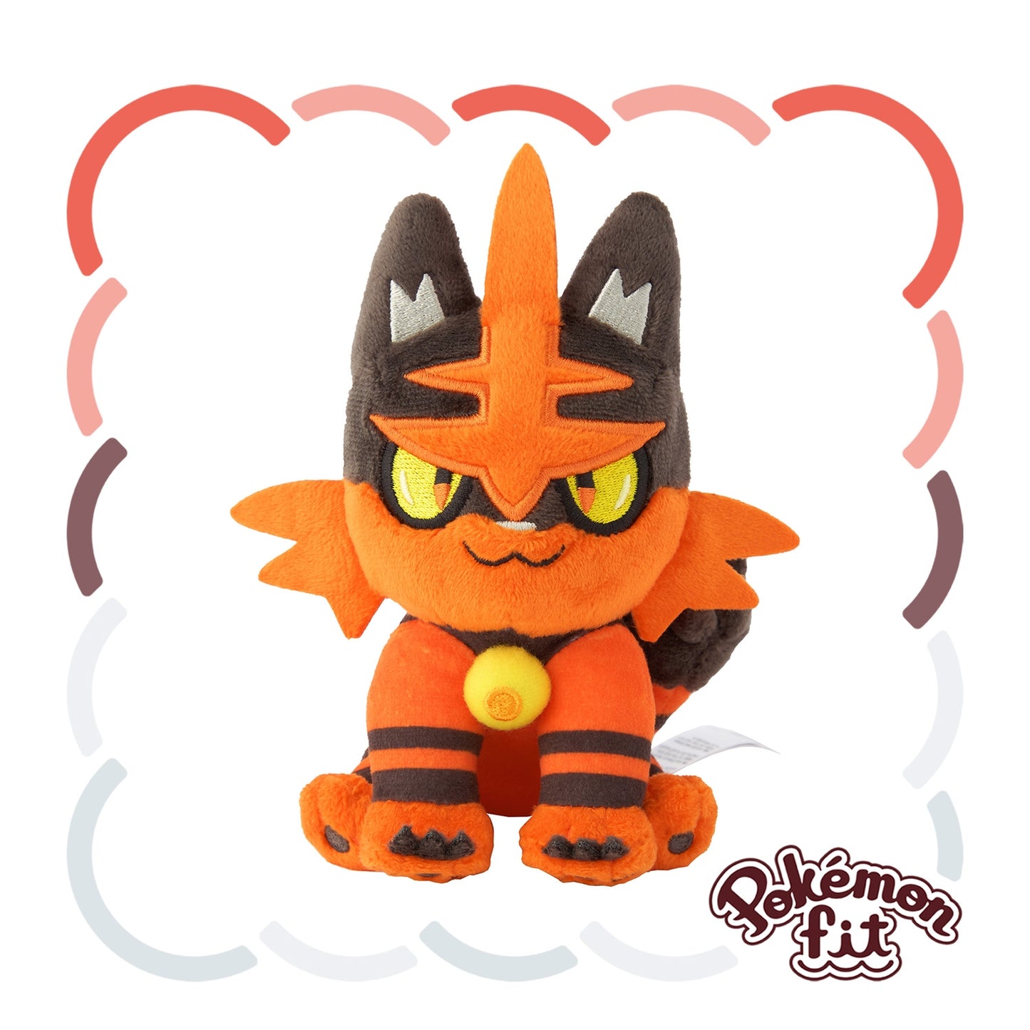Pokémon Fit Torracat Plush – Alola Region Mini Plush Series