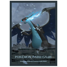 Pokémon TCG Deck Shield Sleeves “Mega Charizard X – Castle” | 64-Count Protective Card Sleeves | Japanese Official