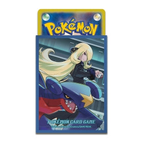 Pokémon TCG Deck Shield – Cynthia & Garchomp Ver.2 [Blue] | 64-Pack Protective Card Sleeves