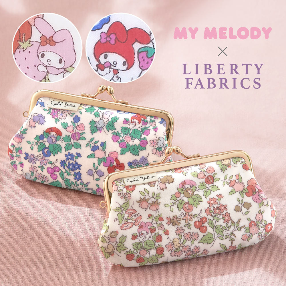 My Melody Mini Kiss-Lock Pouch | Liberty Print Nancy’s Orchard | Compact Coin Case, Key Holder, Accessory Organizer