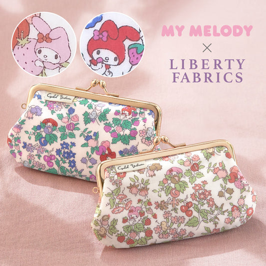 My Melody Mini Kiss-Lock Pouch | Liberty Print Nancy’s Orchard | Compact Coin Case, Key Holder, Accessory Organizer