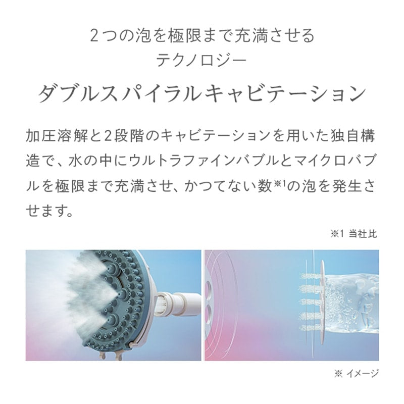 ReFa FINE BUBBLE S – Ultra-Fine Bubble Beauty Device (White/Silver)