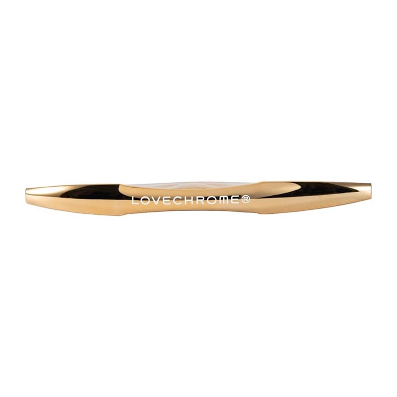 LOVE CHROME K24PG TSUKI – 24K Gold-Plated Compact Hair Comb (Pocket-Sized Luxury)