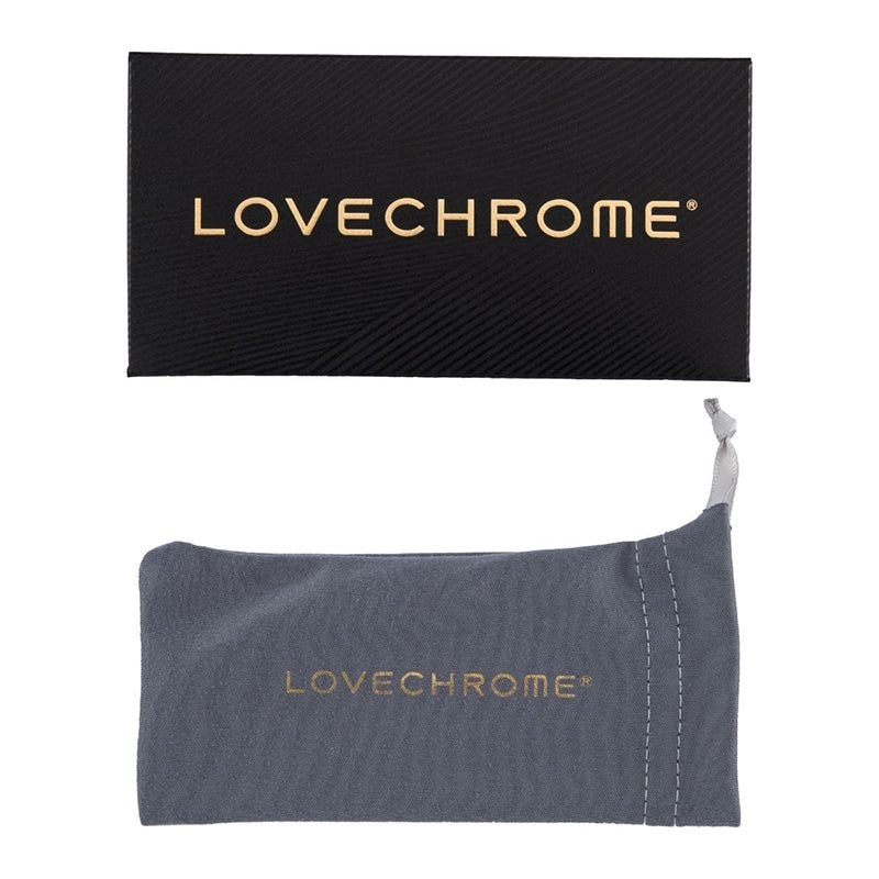 LOVE CHROME K24PG TSUKI – 24K Gold-Plated Compact Hair Comb (Pocket-Sized Luxury)