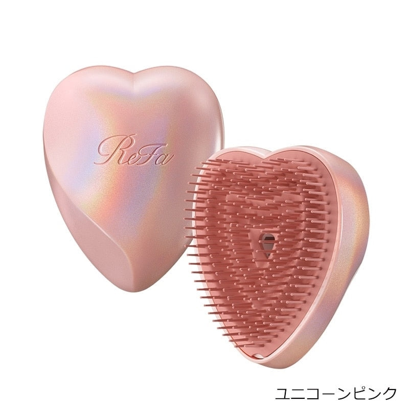 ReFa Heart Brush – Unicorn Pink & Blue (Detangling & Shine Enhancing Hair Brush)