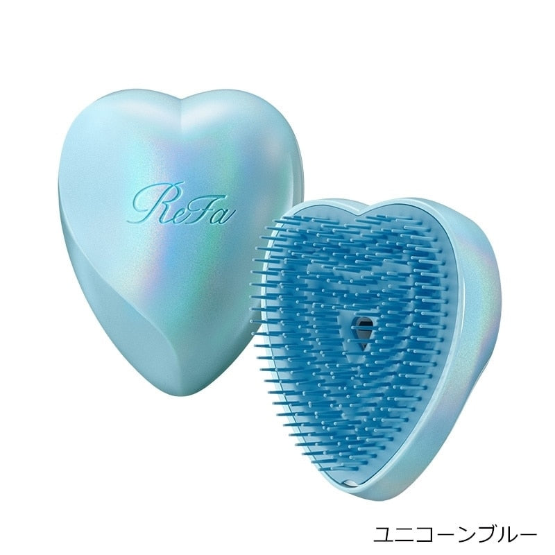 ReFa Heart Brush – Unicorn Pink & Blue (Detangling & Shine Enhancing Hair Brush)