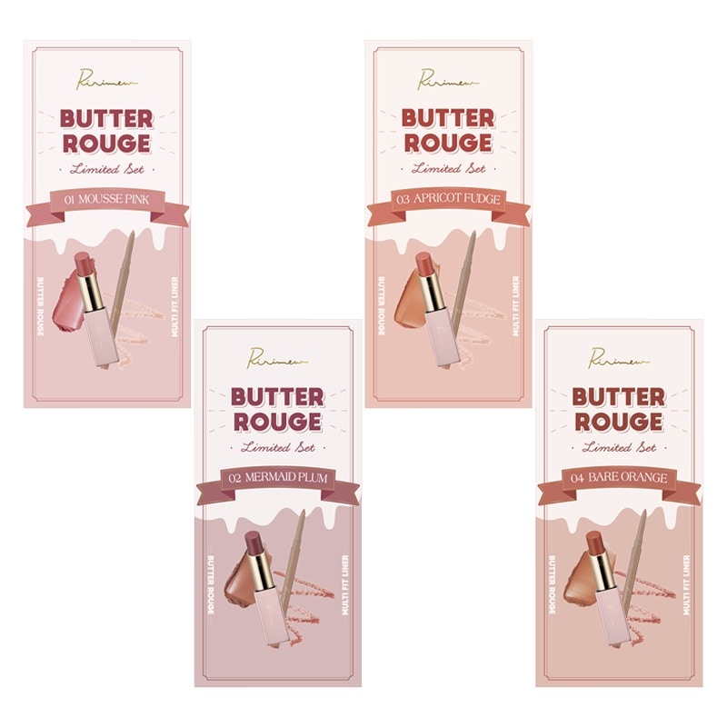Ririmew Butter Rouge Limited Set | Multi-Fit Lip & Liner Duo | Limited Edition