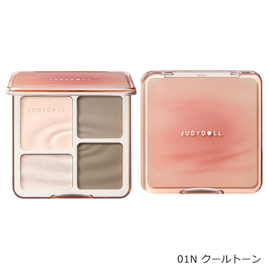 JUDYDOLL Master Contour & Highlight Palette | 4-in-1 Multi Palette