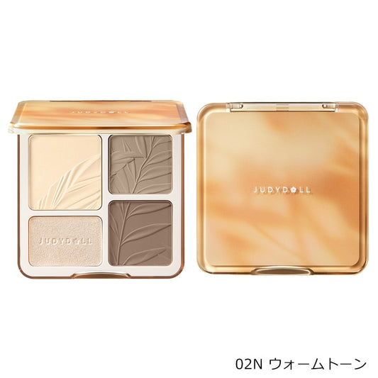 JUDYDOLL Master Contour & Highlight Palette | 4-in-1 Multi Palette