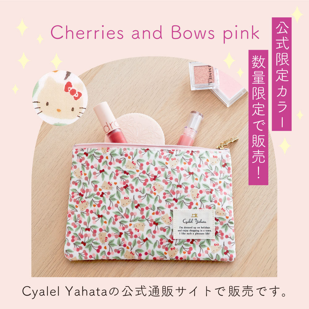 Sanrio Characters Flat Pouch | Liberty Print Multi-Case | Mother & Child Handbook, Passport, or Notebook Organizer | Hello Kitty & My Melody
