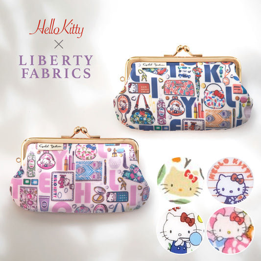 Sanrio Characters Liberty Print Mini Pouch | Hello Kitty 50th Anniversary Coin Case & Multi-Purpose Accessory Holder
