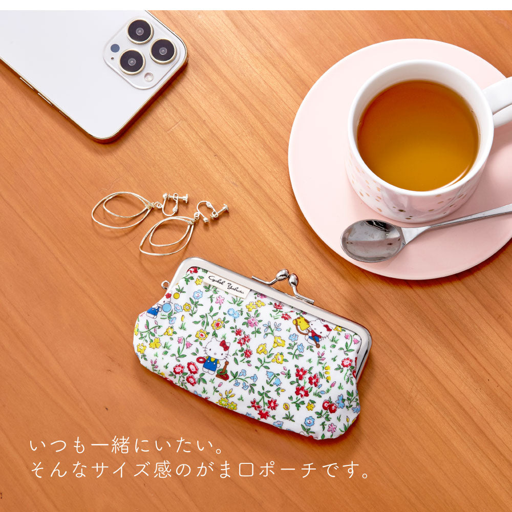 Sanrio Characters Liberty Print Mini Pouch | Hello Kitty 50th Anniversary Coin Case & Multi-Purpose Accessory Holder
