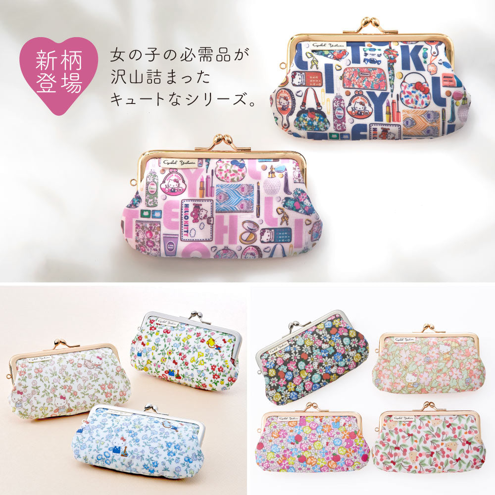 Sanrio Characters Liberty Print Mini Pouch | Hello Kitty 50th Anniversary Coin Case & Multi-Purpose Accessory Holder