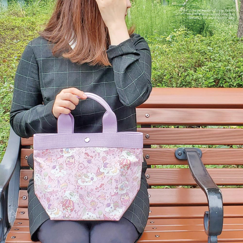 Sanrio Characters × Liberty Print Mini Tote Bag S | Made in Japan | Hello Kitty, My Melody & Little Twin Stars