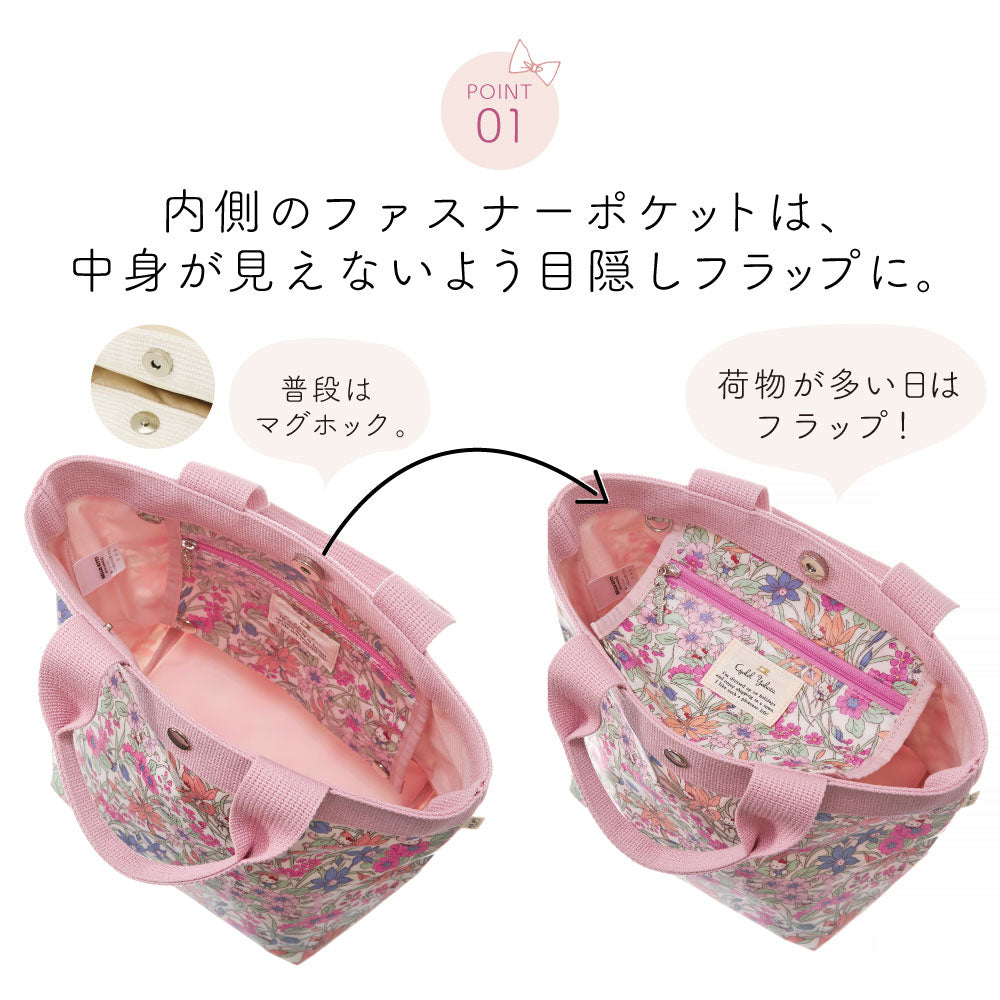 Sanrio Characters × Liberty Print Mini Tote Bag S | Made in Japan | Hello Kitty, My Melody & Little Twin Stars