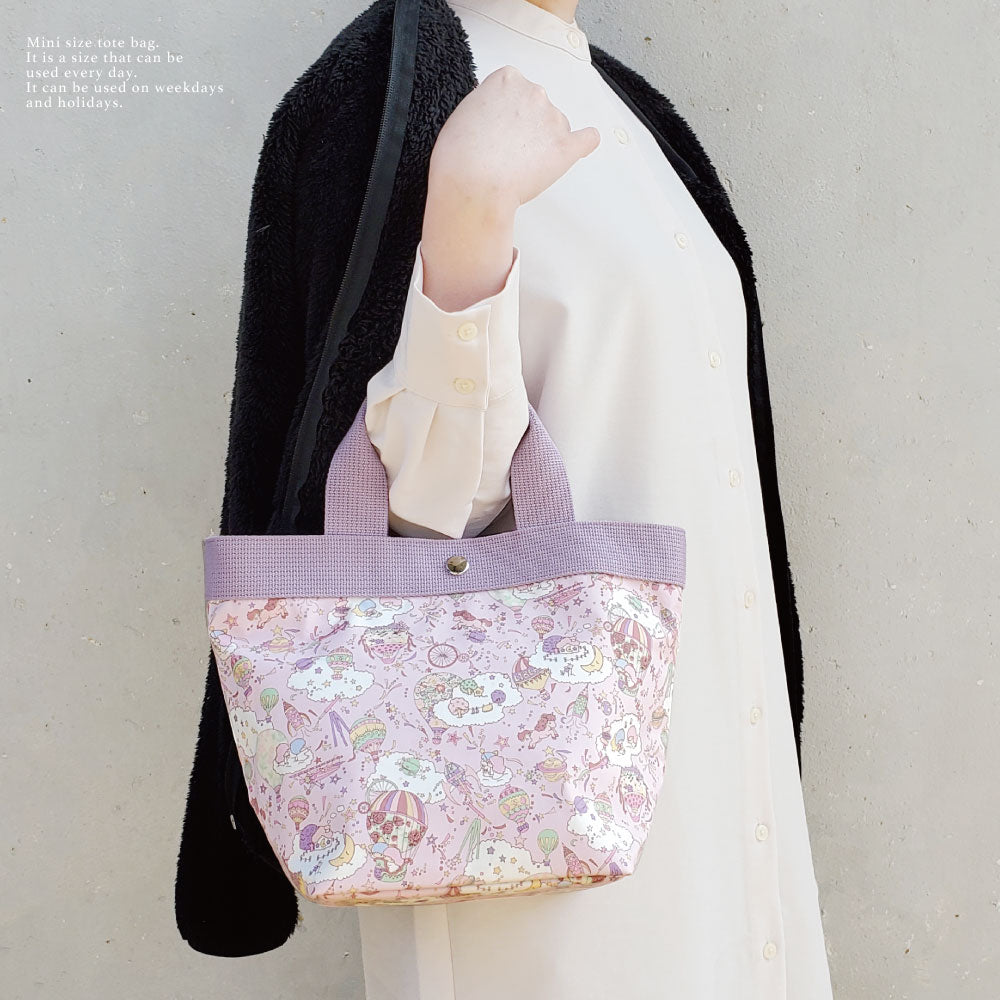 Sanrio Characters × Liberty Print Mini Tote Bag S | Made in Japan | Hello Kitty, My Melody & Little Twin Stars