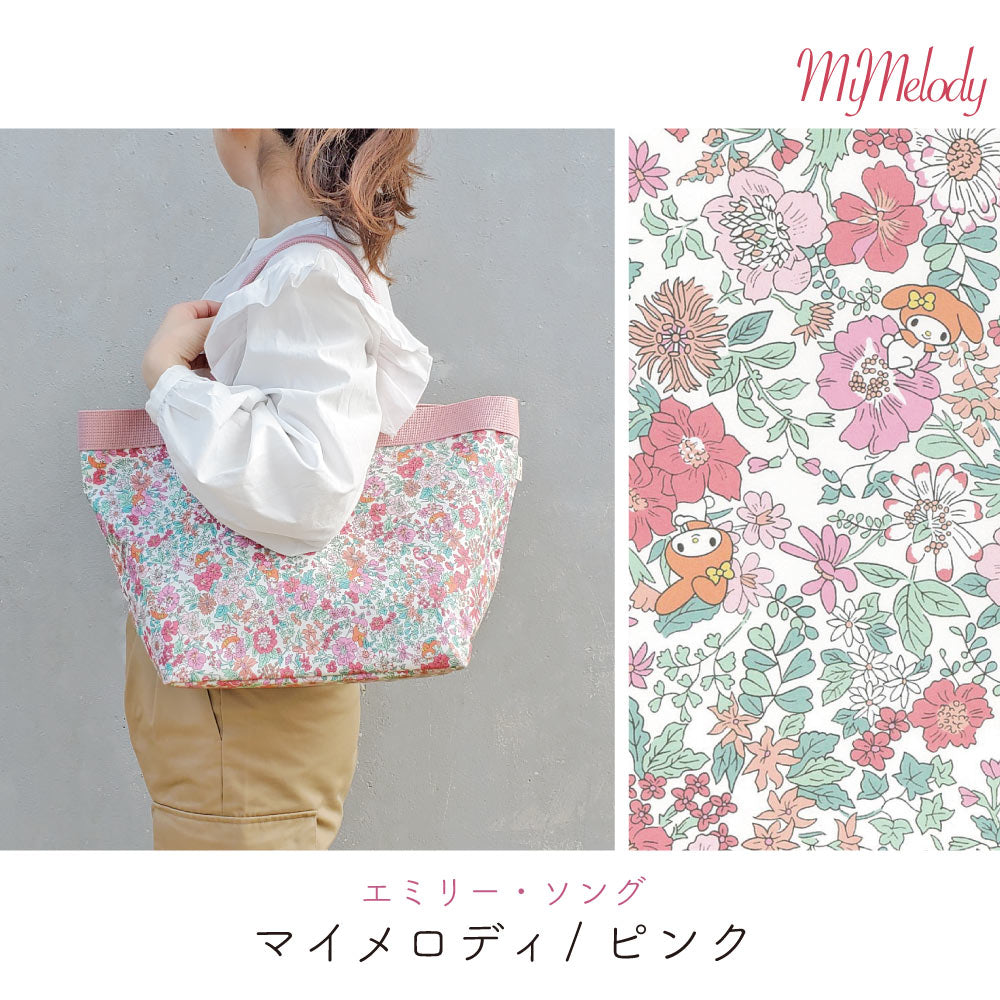 Sanrio Characters × Liberty Print Tote Bag L | Large Capacity, Made in Japan, Hello Kitty, My Melody & Little Twin Stars