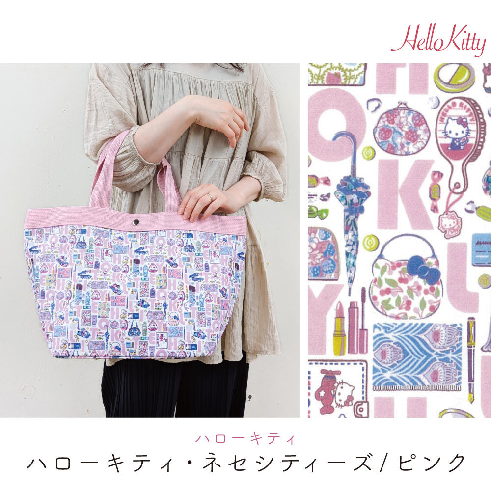Sanrio Characters × Liberty Print Tote Bag L | Large Capacity, Made in Japan, Hello Kitty, My Melody & Little Twin Stars