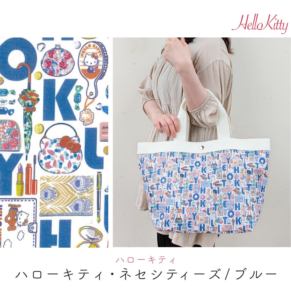 Sanrio Characters × Liberty Print Tote Bag L | Large Capacity, Made in Japan, Hello Kitty, My Melody & Little Twin Stars