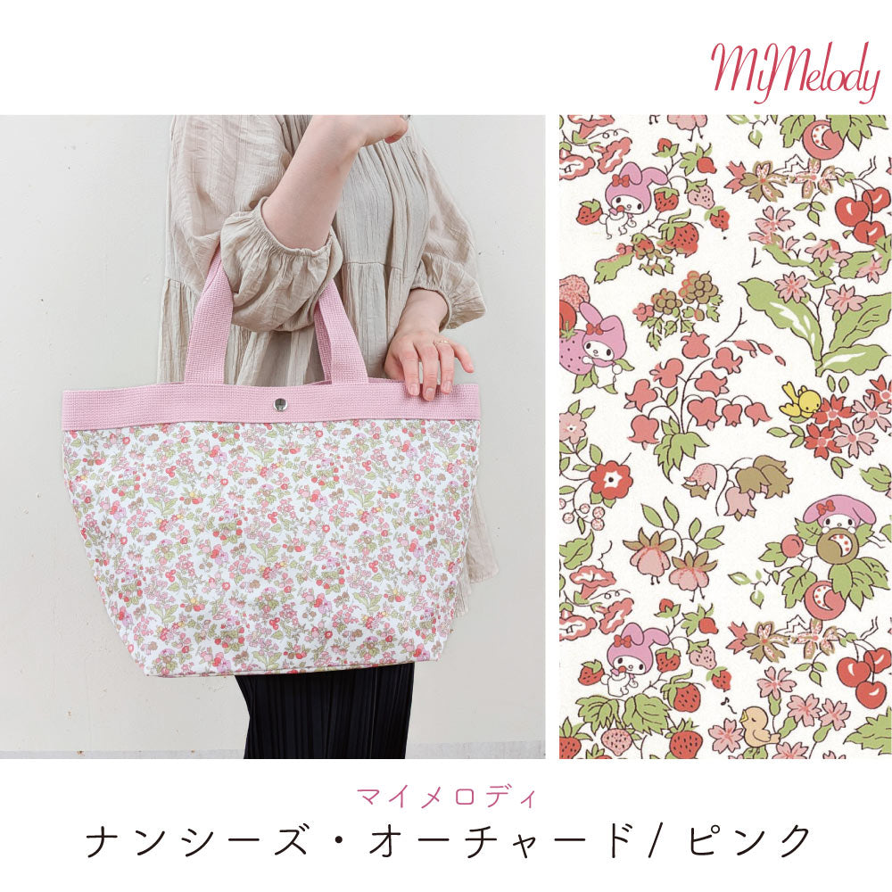 Sanrio Characters × Liberty Print Tote Bag L | Large Capacity, Made in Japan, Hello Kitty, My Melody & Little Twin Stars