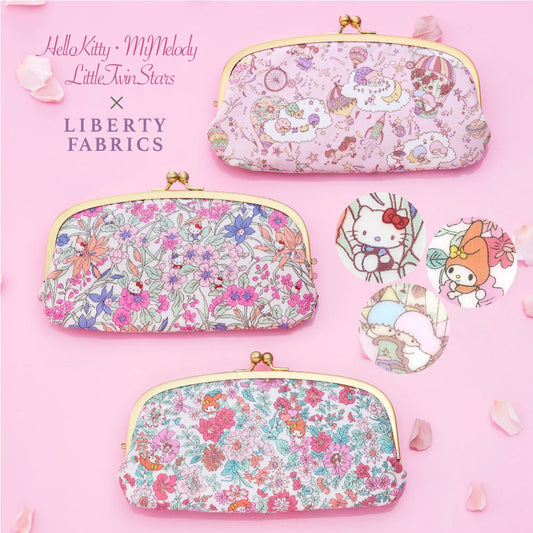 Sanrio Characters Long Wallet with Kiss Lock | Made in Japan | Hello Kitty, My Melody, Little Twin Stars