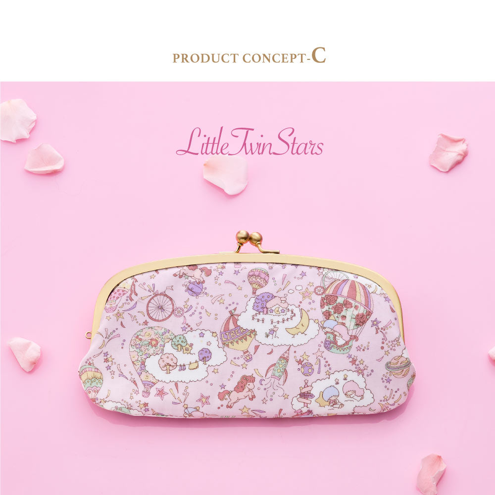 Sanrio Characters Long Wallet with Kiss Lock | Made in Japan | Hello Kitty, My Melody, Little Twin Stars